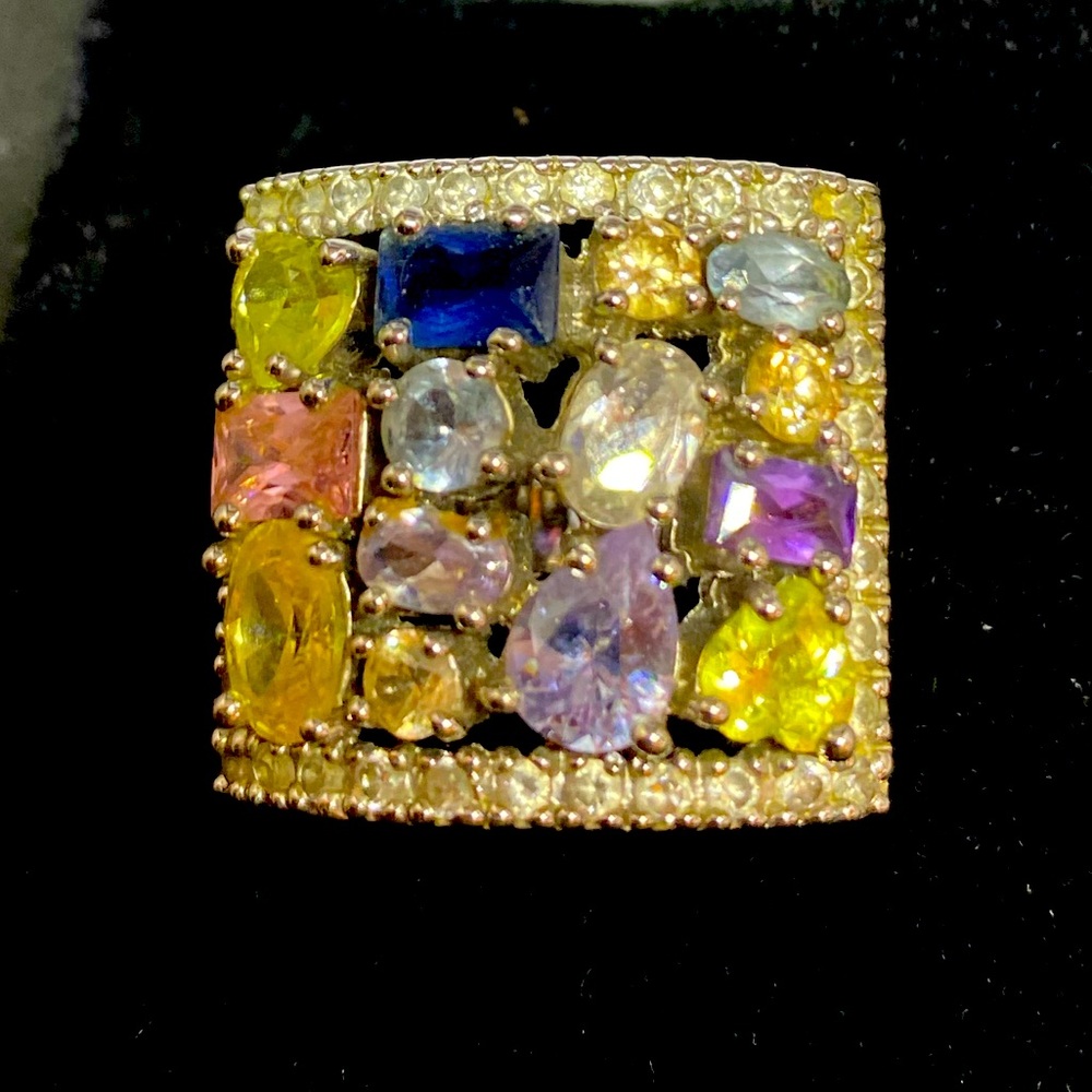 NATURAL MULTI GEMSTONE RING‼️❤️